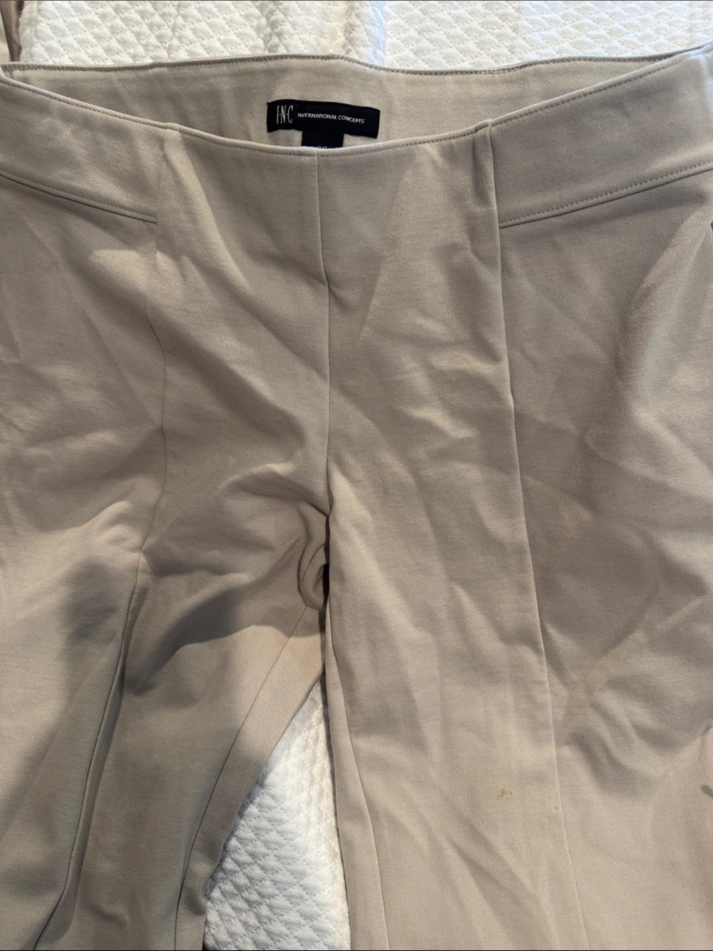 INC International Concepts Beige Boot Cut Pants